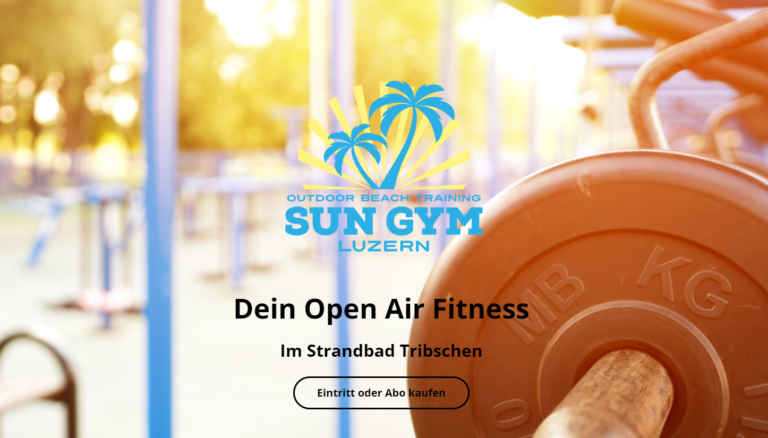 Homepage der Sun Gym GbmH