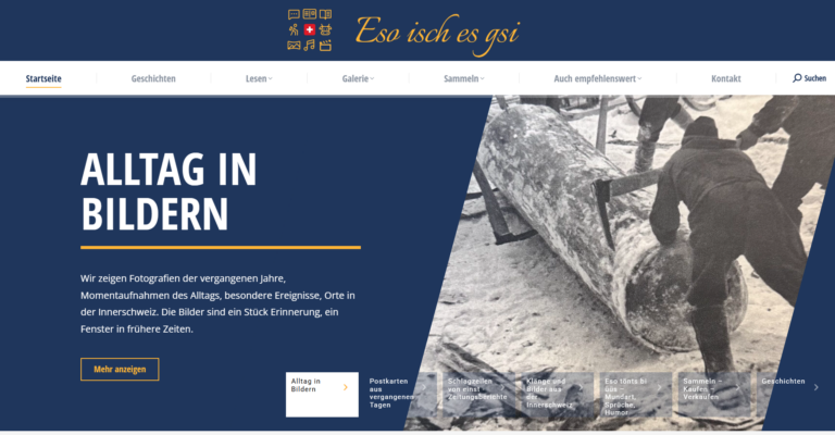 Ein Bild der neuen Homepage von esoischesgsi.ch