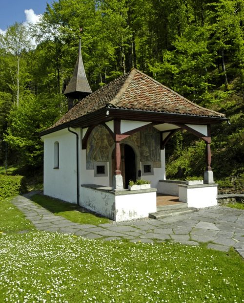 Die Schlachtkapelle in Morgarten von vorne