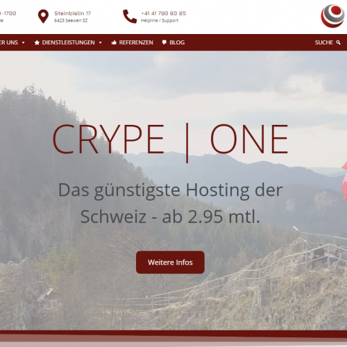 Die neue Homepage der CRYPE Solutions GmbH